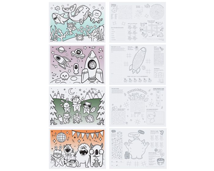 Shop Kids' Variety Activity Placemats /