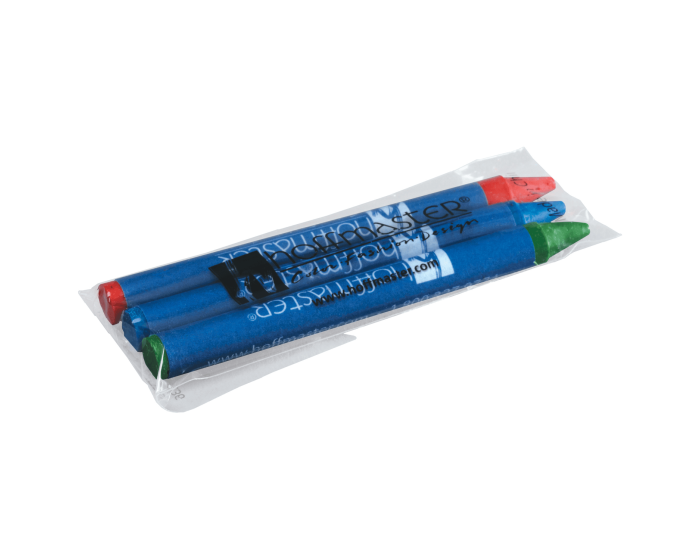 Hoffmaster 120840 Crayons, 2-3/4, Triangular, Packaged, Blue - Green - Red - Yellow, Price/case/1000ct
