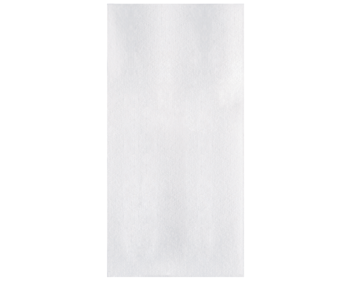 Touchstone by Choice 16 x 15 White Linen-Feel Flat-Packed Dinner Napkin -  500/Case