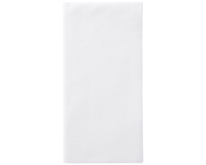 8.5 in x 4.25 in Linen-Like White Dinner Napkins 300 ct.