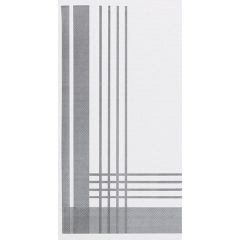 8 in x 4 in FashnPoint Slate Gray Plaid Dinner Napkins 800 ct.