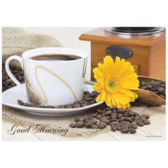 10 in x 14 in Morning Coffee Paper Placemats 1000 ct.